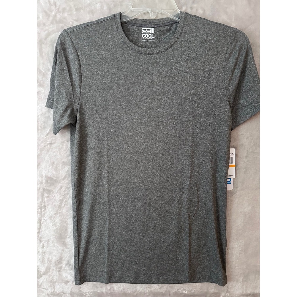 32 Degrees Cool Mens Sleepwear T-Shirt Heather Grey Short Sleeve Size Small NEW
